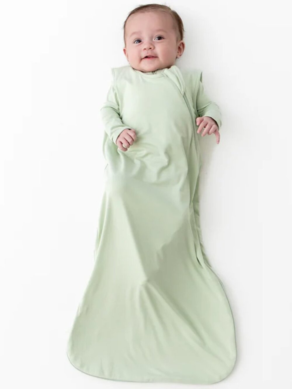 Kyte Baby Sleep Bag in Basil 0.5 Tog Green Bamboo Sleepsack small